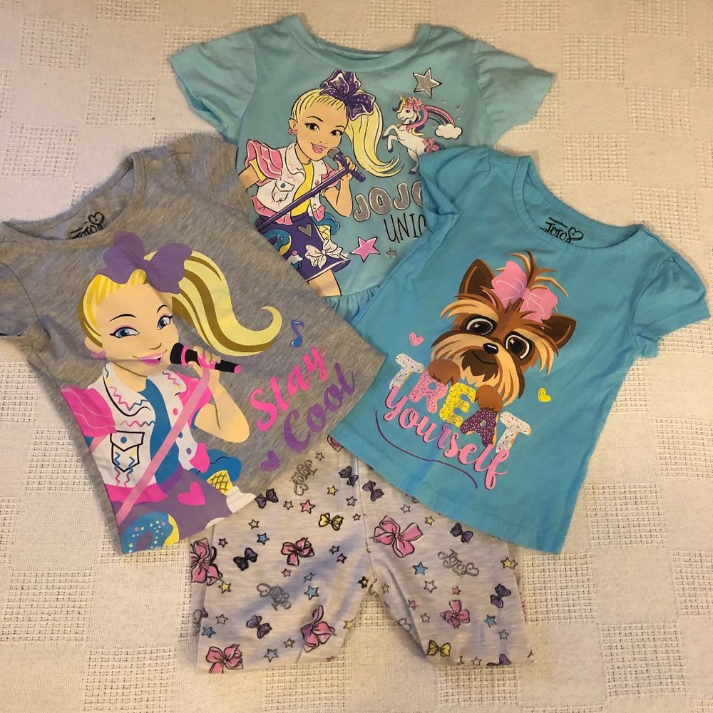 Lot of JO-JO Unicorns Pajamas (4 items) of Girls Pajamas Size 4T B35